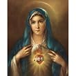 Carded 8"x10" Prints for Framing - Immaculate Heart of Mary - Linen Paper - 7 and 4 Color Process Printing