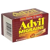 Advil Migraine Solubilized Ibuprofen Liquid Filled Capsules, 200 mg, 80-Count Bottles (Pack of 2)