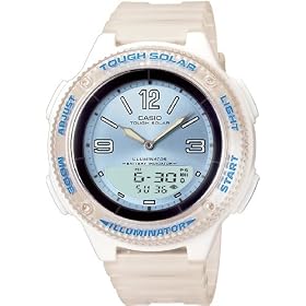 Casio Women's Tough Solar Ana-Digi Sport Watch #LCF30-2B