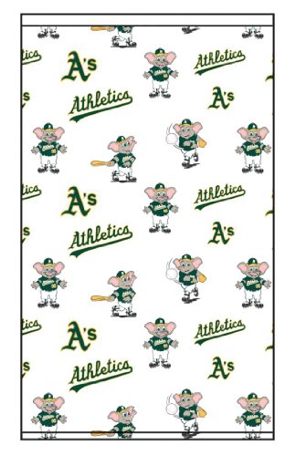 Roller Shades MLB Oakland Athletics Mascot Pattern - White Background 0569_0010