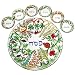 The Seven Species Hand Painted Glass Seder Plate By Yair Emanuel