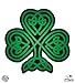 Celtic Shamrock Green and Black - 3