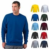 Mens Plain Classic Sweatshirts Sizes XS to 4XL - WORK CASUAL SPORTS LEISURE