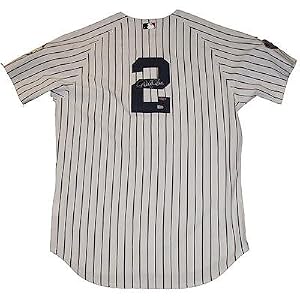 Buy Derek Jeter Autographed Hand Signed Authentic 2008 Home Jersey With All Star and Final Season...