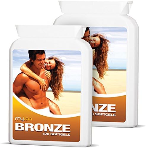 MyTan Bronze Twin Pack Discount Tanning Pills, 240 Softgels, No Canthaxanthin Sunless Tanning Pill