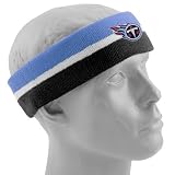 Reebok Tennessee Titans Navy Blue-Light Blue Striped Headband