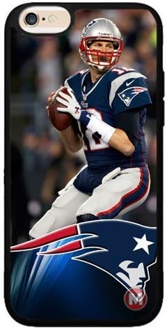 New England Patriots and Tom Brady iPhone Case (iPhone 4 or 4s Rubber)