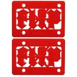 Flip (Set of 2) Riser Pads - Red