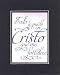Todo lo puedo en Cristo que me fortalece. Filipenses 4:13 (Reina-Valera 1960) . . . 8 x 10 Inches Verses in Spanish set in Double Beveled Matting - A Timeless and Priceless Poetry Keepsake Collection