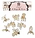 L. Erickson Clip & Go Mini Metal Claw Hair Clips, Gold, Set of 8 - Strong Hold For Easy Styling Solutions