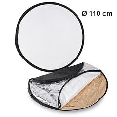 Massa 5in1 Falt-Reflektor-Set / 110cm gro�e zusammenfaltbare Diffusor-Scheibe mit 2 Wendeh�llen / f�r 3 verschiedene Aufhell-Effekte bzw. zum Abdunkeln / ideal f�r ambitionierte Fotografen