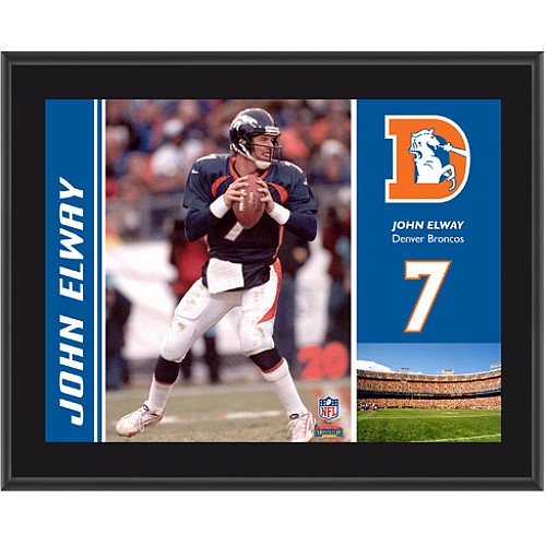 Mounted Memories Denver Broncos John Elway 10.5 x 13 Sublimated Plaque