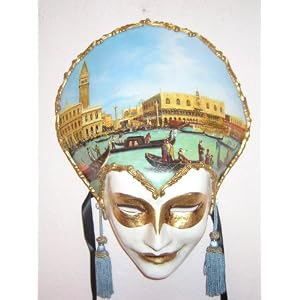 Venetian Oil Painted Hand Painted Mask