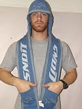 Detroit Lions 2011 Team Stripe Hooded Knit Scarf with Pockets