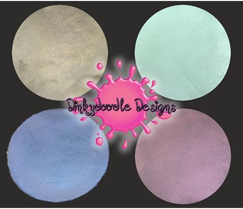 Dinkydoodle Designs Iridescent Metallic Airbrush Paint Pack of 4