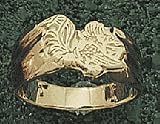 Florida State Seminoles Interlock FS 3/8 Ladies' Ring Size 7 - 14KT Gold Jewelry