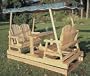 Natural White Cedar Deluxe Garden Glider