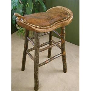 Western Saddle Oak Bar Stool 29