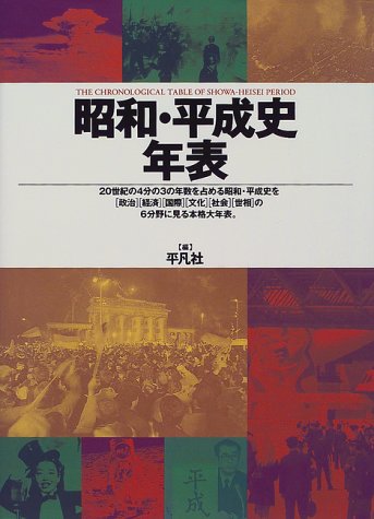 Cover image : 昭和・平成史年表