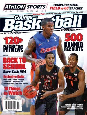 2011-12 Athlon Sports College Basketball Magazine Preview- Florida Gators/Florida State Seminoles/Miami Hurricanes Cover