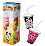 ズーパル プラスティックカップ＆リッド＆ストロー （カップ・フタ・ストローセット） 冷たい飲み物用 PCV-10026