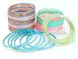 Beachcombers! Arrange Your Own Ethnic Glass Indian Bangles Kit Belly Dance BoHo Chic Bracelets FRESH