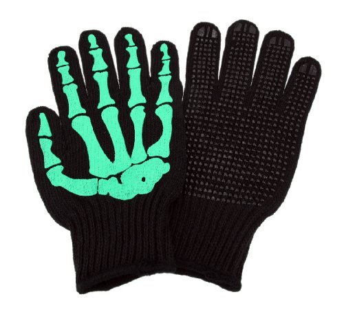 Skeleton Hand Knit Gloves Mechanics Work Biker OSFM