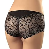 Simplicity Ladies Underwear With Lace Trim, Boyshorts, Hollow Panty , Size: One Size