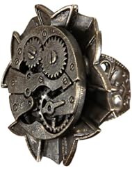 Elope 198453 Steampunk Watch Gears Ring Adult
