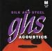 GHS Strings Acoustic guitar Set (Medium, Silk And Steel)