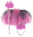 Fuchsia & Black Diva Animal Print Princess Dress-Up Set (3 pc)