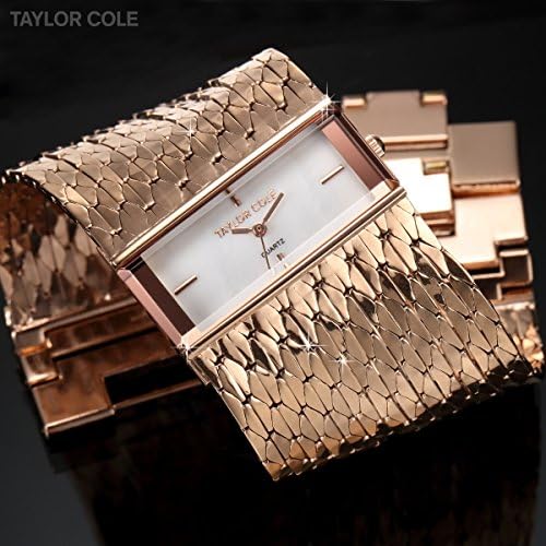 Taylor Cole Womens Quartz mother of pearl dial brass tassel Band Wrist Watch TC041