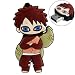 16GB USB Flash Drive RQ1177 Rubber Naruto Gaara Shaped 16G Memory Stick U Disk - Brown