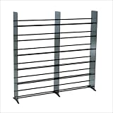 TransDeco TD320B Tempered Glass Rack Multimedia Storage, High