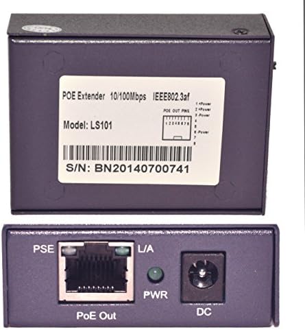 USG Power Over Ethernet Extender, Repeater, Signal Booster: Extend PoE Signal Strength 330 feet (100m), IEEE 802.3af/at, 15.4W, True Plug-&amp;-Play, Auto Detects Devices, No Need For External Power Supply, Business Grade