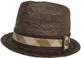 Goorin Bros Three Rivers Flip Up Straw Deluxe Weave Fedora Trilby