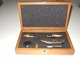 Pradel Excellence - RT802H - Coffret Sommelier Bambou pour 1 Bouteille avec 4 Accessoires