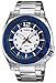 Casio Men's MTP1317D-2AV Silver Stainless-Steel Quartz Watch with Blue Dial