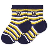 NCAA Washington Huskies Toddler Two Pack Socks Sport Stripe