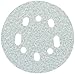 Norton 07660782114 3X High Performance Hook and Sand Universal Vac Hole Paper Abrasive Disc with Hook and Loop Attachment, Fiber Backing, Ceramic Aluminum Oxide, 5 and 8 Holes, 5