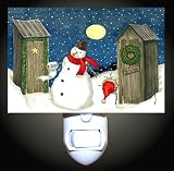 Holiday Outhouse Decorative Night Light
