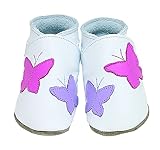 Flutterbye white, cute soft leather Baby Shoes in Medium 6-12 months [並行輸入品]