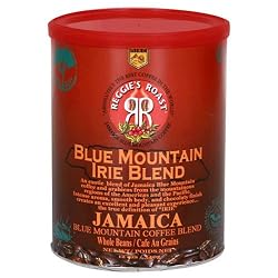 Reggie's Roast Jamaica Blue Mountain Irie Blend Whole Bean Coffee, 12-Ounce Cans (Pack of 3)