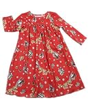 : Good Night Lulu Red Santa Long Sleeve Nightgown
