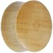 1" Organic Solid Crocodile Wood Saddle Plug