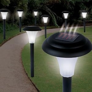 Garden Creations JB5629 Solar-Powered LED Accent Light, Set of 8