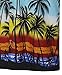 Aloha Collar Fine Short Sleeve Beach WEAR HAWAIIAN Casual Button Down Shirt Blue