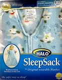 HALO Sleepsack Wearable Blanket: Puppy & Paws Design (X-LARGE) (Blue)