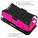 iPhone 6s Plus Case, BUDDIBOX [HSeries] Heavy Duty Swivel Belt Clip Holster with Kickstand Maximal Protection Case for Apple iPhone 6 and 6s Plus, (Pink)