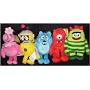 Yo Gabba Gabba Plush Pals Plex, Brobee, Muno, Foofa and Toodee